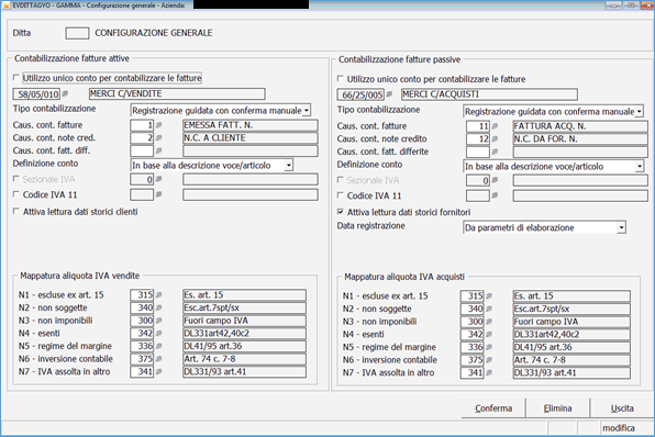 config generale